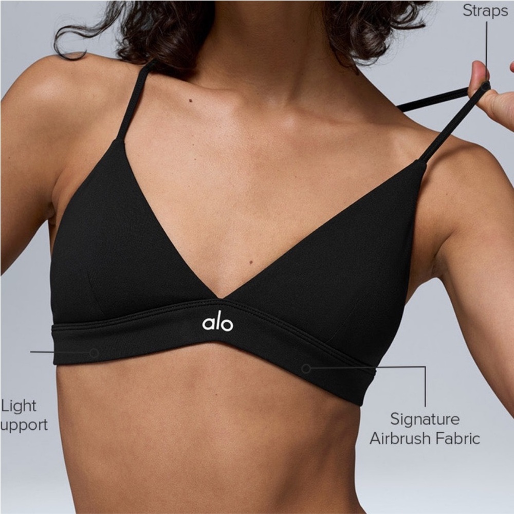ALO Yoga Splendor Bra xsmall black